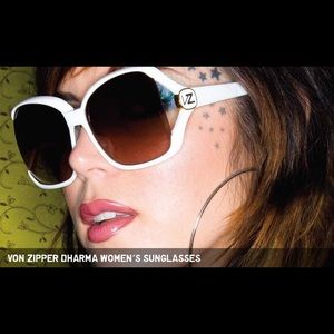 Von Zipper teal and gold Dharma sunglasses